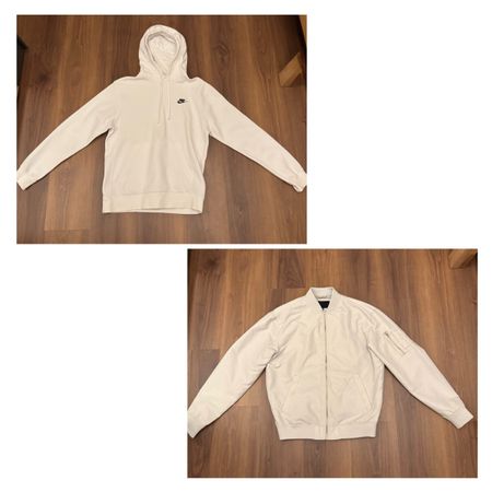 Nike Hoodie & Bomber Jacke, Beige