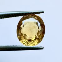 Natural Golden Yellow Citrine - 9 x 7 mm - 2.68 ct