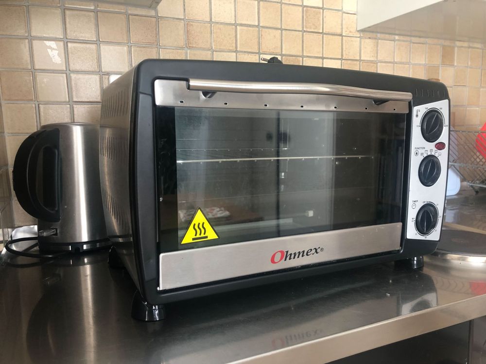 22L Elektro Mini-Backofen - 800W Mit Drehspieß