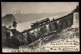 Rigi-Kulm, Rigi-Bahn auf der Schnurtobel