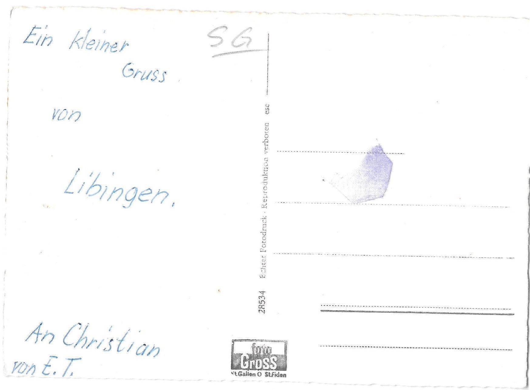 Cartes postales: Libingen mit Schnebelhorn – D'occasion à Olten par clotaldi 1