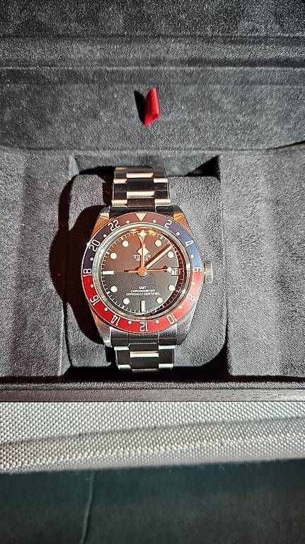 Orologi: Tudor Black Bay GMT, Pepsi, full Set – Usato da Riehen venduto da nitrammangold