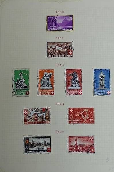 Tutti i francobolli: Pro Patria Sammlung ab 1938-60 – Usato da Bleienbach venduto da Mineral_Antik57