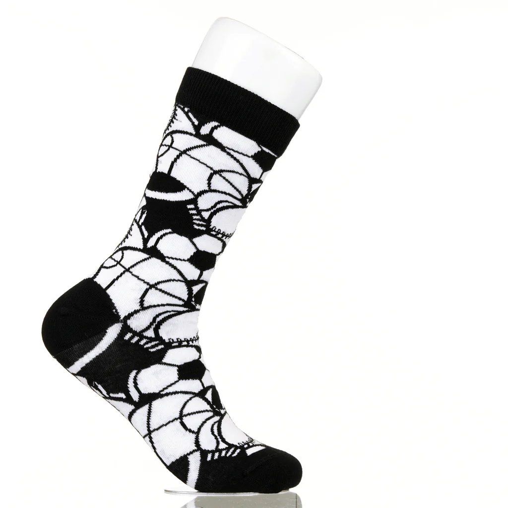 Socken: BUNTE DESIGN SOCKEN-Ball Pattern (Big 41-46) – Neu und originalverpackt aus Luzern von Sock_Atomica
