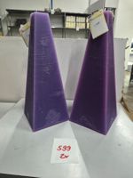 599 Posten Raureif Pyramiden-Kerze/n 140x140x370 aus Liq