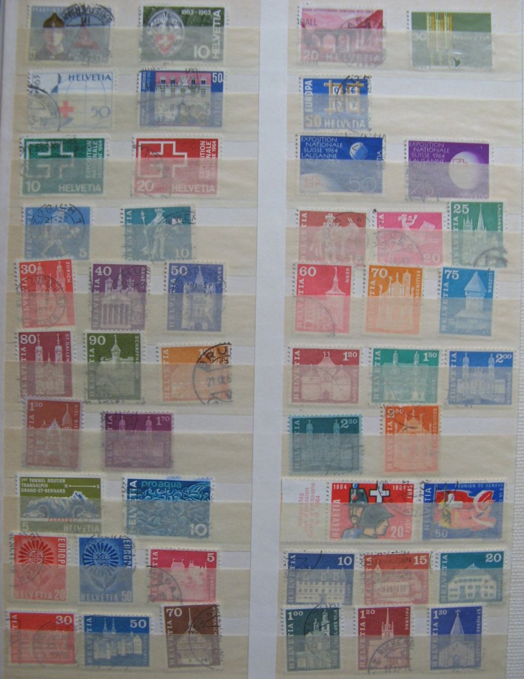Alle Briefmarken: 1939 - 1976 Frei- und Werbemarken gestempelt – Gebraucht aus Frauenfeld von Interessent1 3