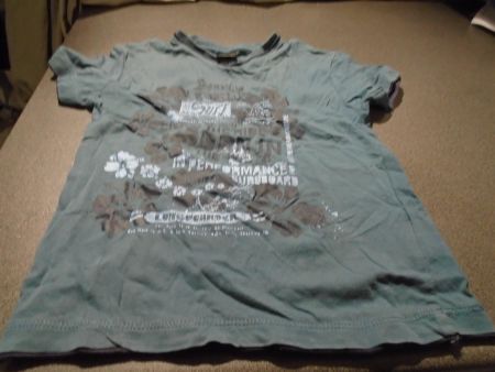 T-Shirt Grösse 116, naturaline, petrolgr