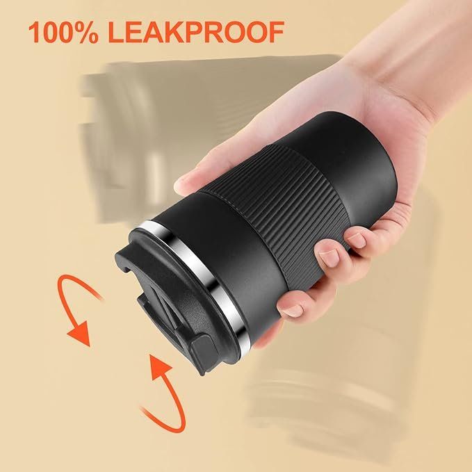 Tazze: 2 Stück 380 ml Edelstahl Isolierter Reise kaffeebecher – Nuovo (secondo la descrizione) da Thun venduto da 365buy 6
