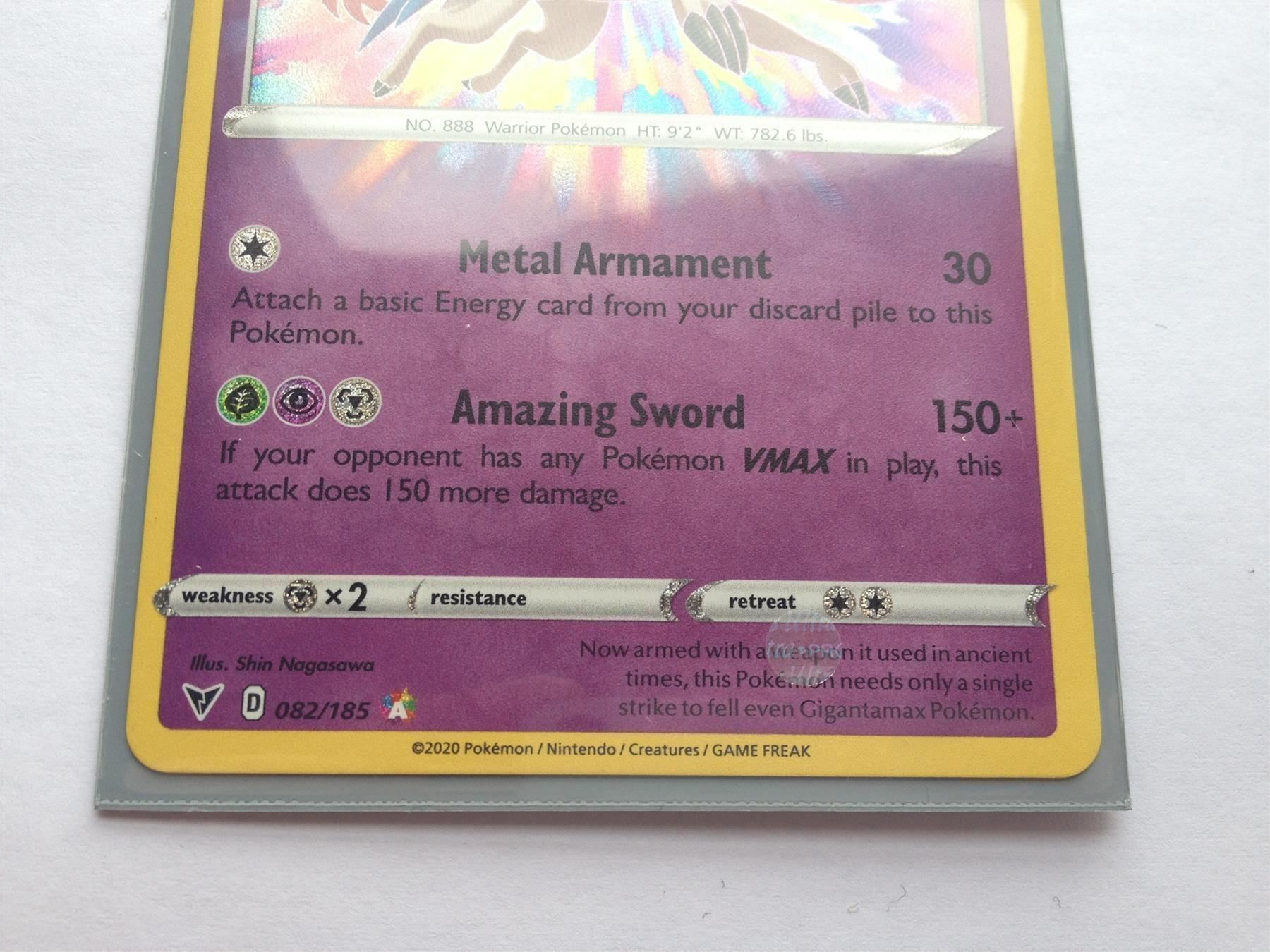 Pokémon Sammelbilder & Trading cards: Zacian 082/185 Amazing Rare – Neu und originalverpackt aus Farvagny-le-Grand von LaCaverne 1