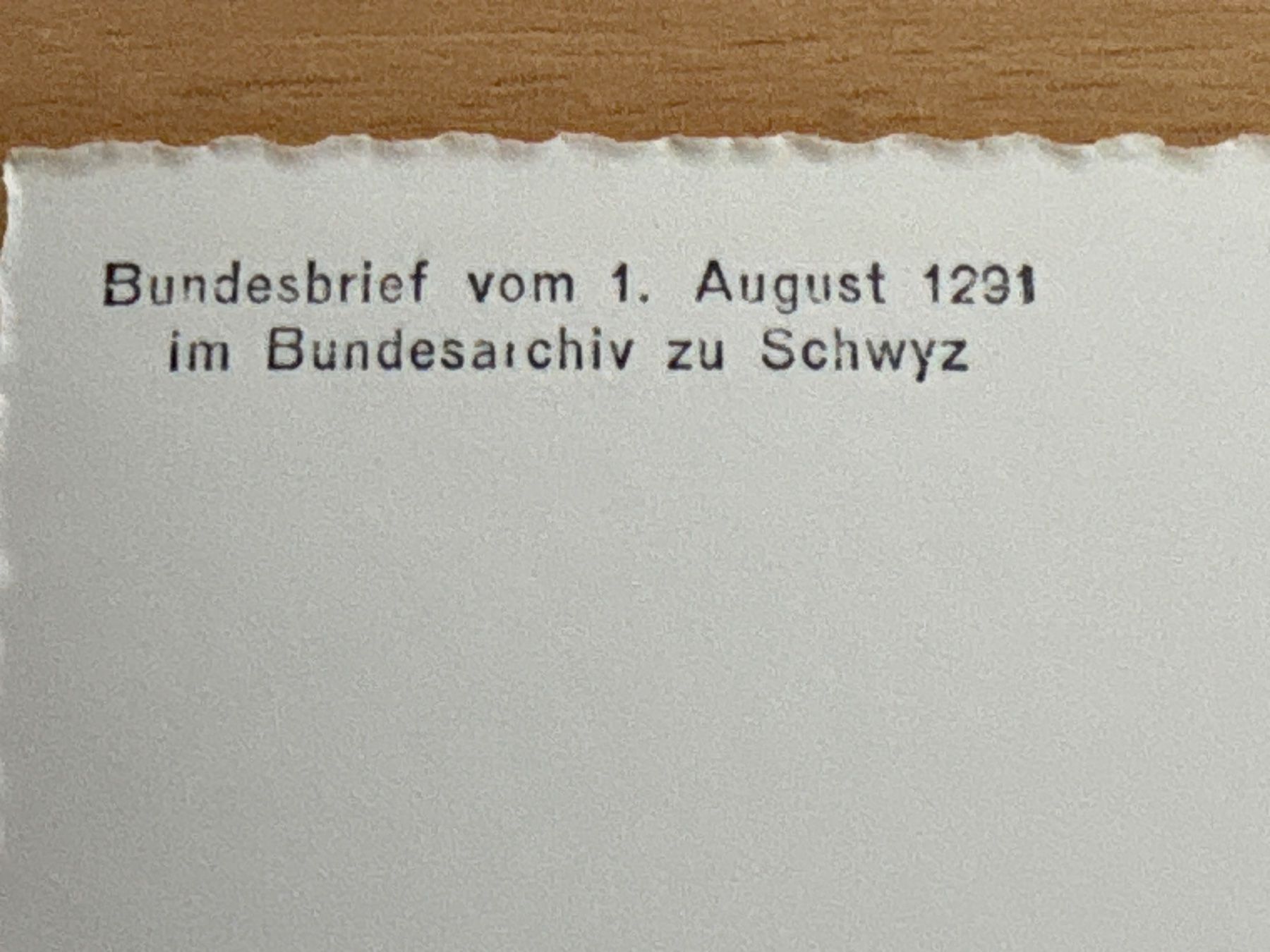 Cartoline postali: Bundesbrief von 1291 - ANSICHTSKARTE – Usato da Ibach venduto da lisch3 3