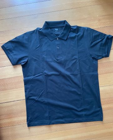 Brandneues schwarzes Poloshirt