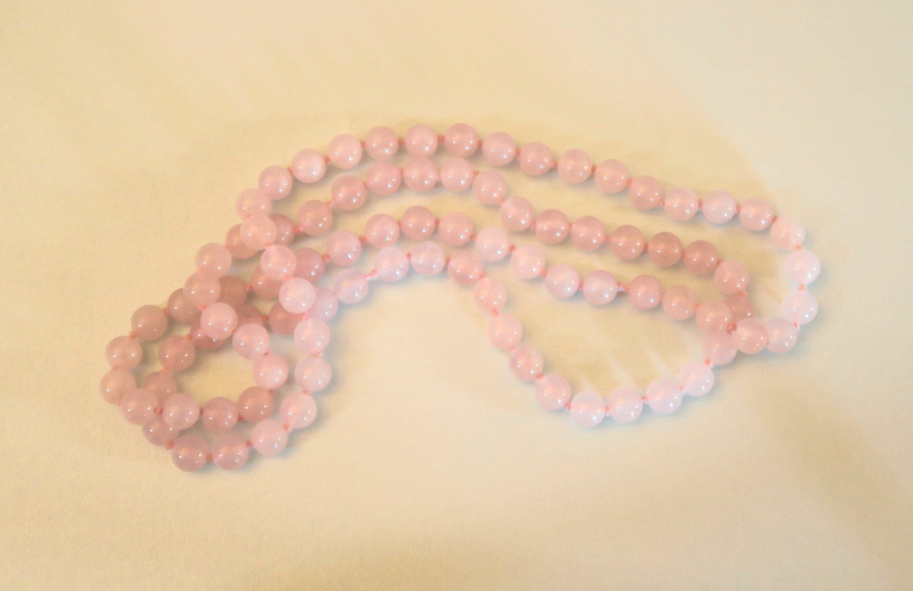 Catenine: Rosenquarz Perlenkette – Usato da Brittnau venduto da marlenestone 2