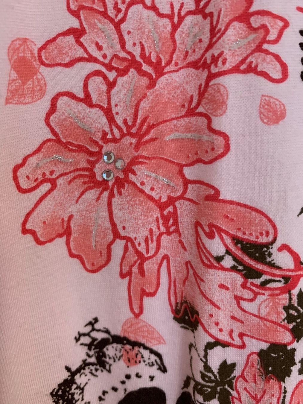 T-shirt: Olsen Shirt rosa Glitzersteine Gr. M – Usato da Fislisbach venduto da KolibriSecondhand 2