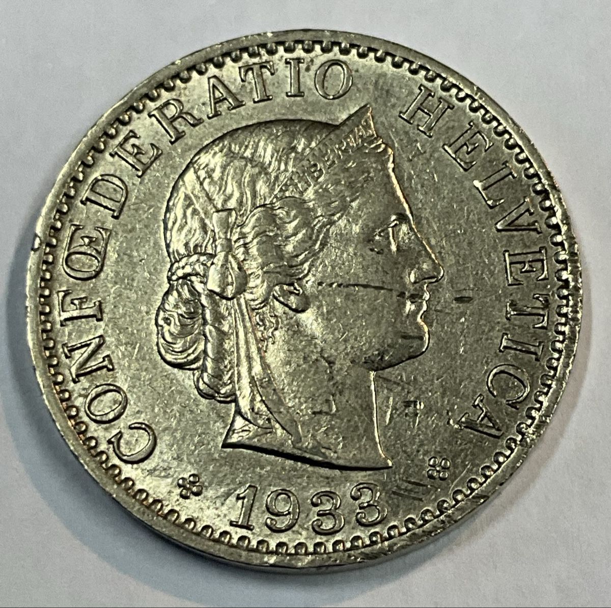 Tutti le monete: 20 Rappen 1933 – Usato da Basel venduto da Genie2