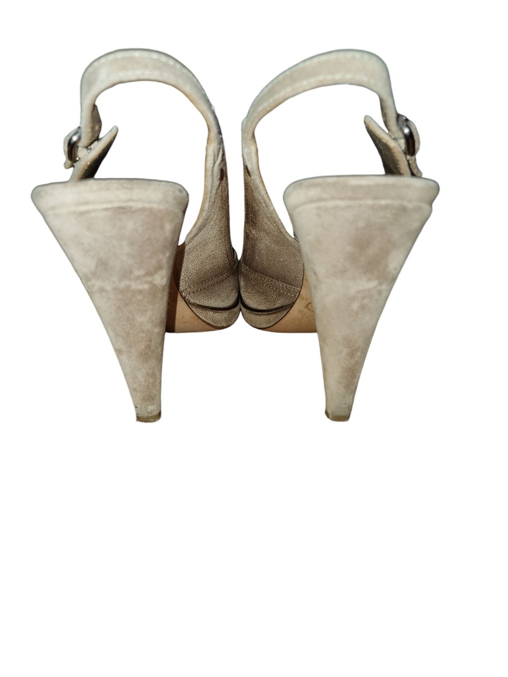 Prada Scarpe da donna: Prada Sandaletten Gr. 40, beige, Wildleder – Usato da Hildisrieden venduto da Beka23 5