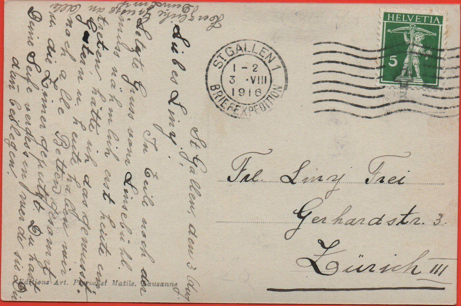 Cartoline postali: ST. GALLEN St. Georgen – Usato da Jona venduto da philajona 1