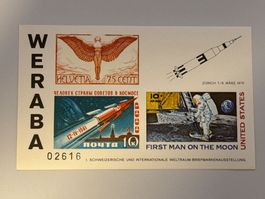 1970 WERBA Weltraum Briefmarkenausstellung, nummeriert