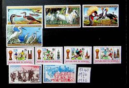 SÉNÉGAL TIMBRES NEUFS** 1974-75. COTE  17.40 EUROS /U439