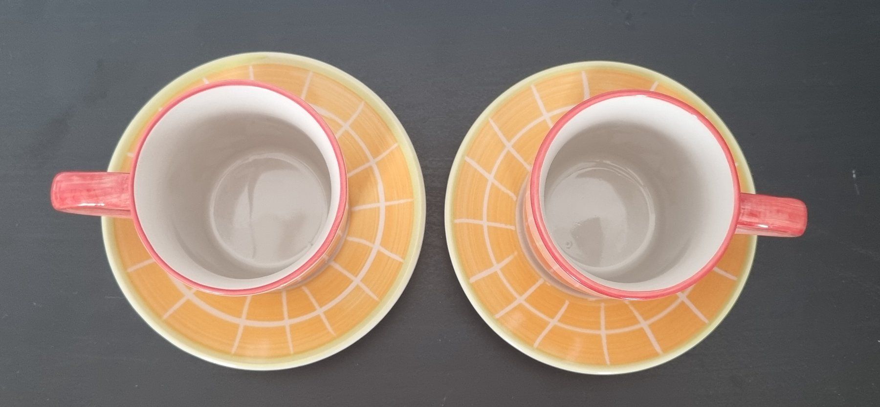 Tazze: 2 Tassen Kaffe Tee mit Unterteller von CreaTable – Usato da Affoltern am Albis venduto da thingsANDthings 3