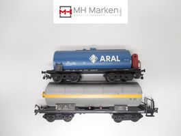 Liliput 2er Set div Kesselwagen der Deutschen Bahn DC GS H0