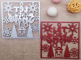 Stanzschablone Nr.158, let it snow (Sizzix geeignet)