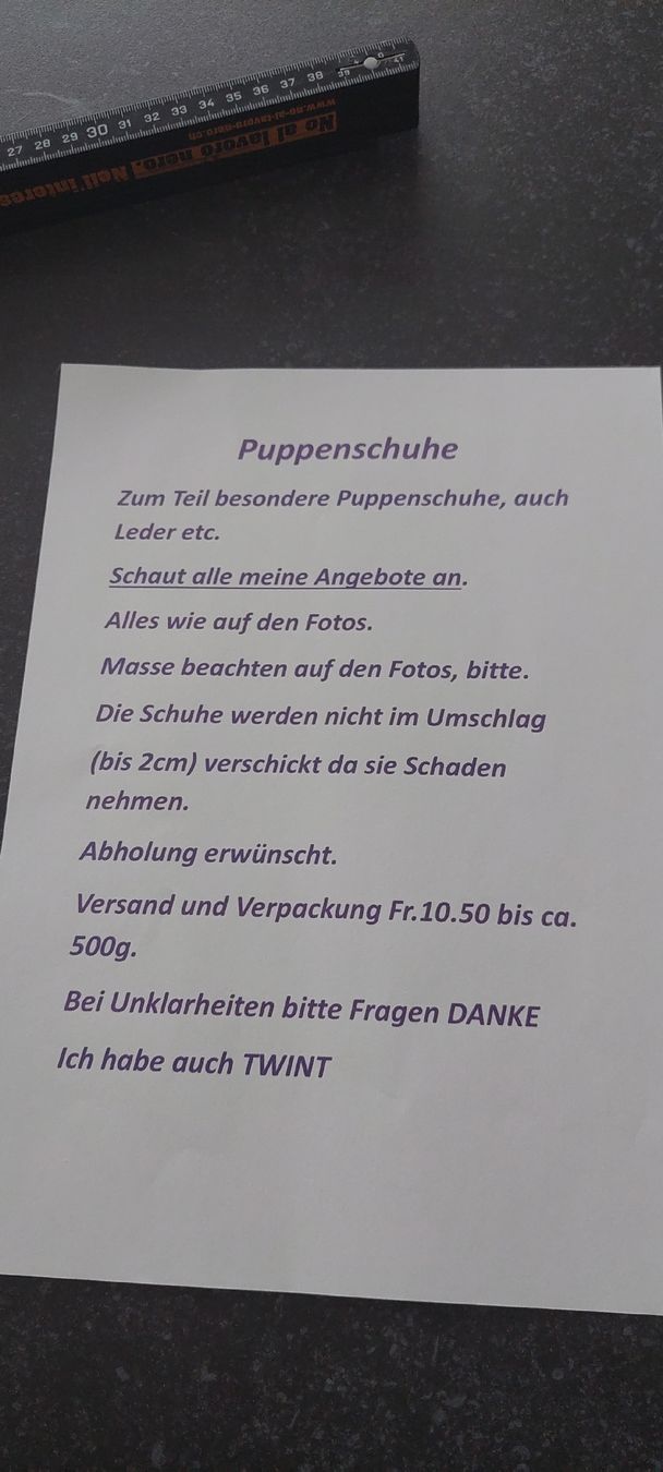 Scarpe per ragazzi: Puppen /Kinder Kinderschuhe  ungebraucht – Nuovo (secondo la descrizione) da Muri AG venduto da nindo1 1