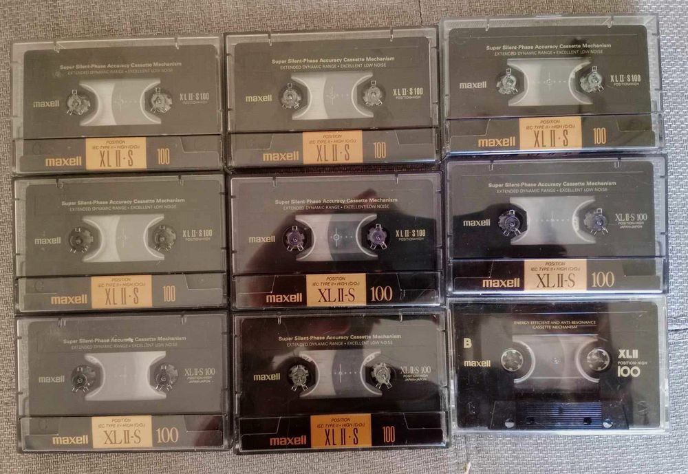 MAXELL XL II-S 100 (8x) - XL II 100 (1x) / 9 x kassetten (Gebraucht) in ...