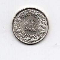 (721) Schweiz, ½ Franken, 1903, Super, stgl