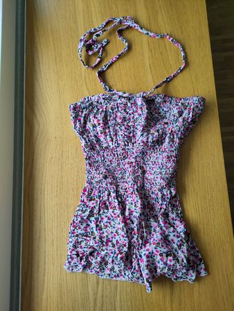 Sommerliches Träger-Top mit Blumenmuster – Grösse S/XS