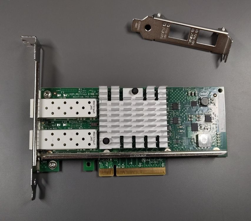 Scheda Di Rete Dell Intel X520-DA2 Dual Port SFP+ 10GbE – PCIe X8, Staffa Full Height Inclusa