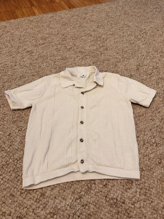 Kurzärmeliges Strickhemd Kinder