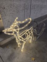 Rentier & Schlitten Leuchtfiguren Weihnacht Deko LED aussen