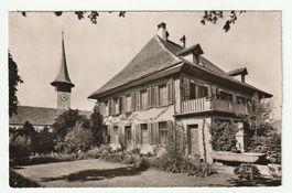 Altes Foto 1953 Kirche u. Pfarrhaus THURNEN