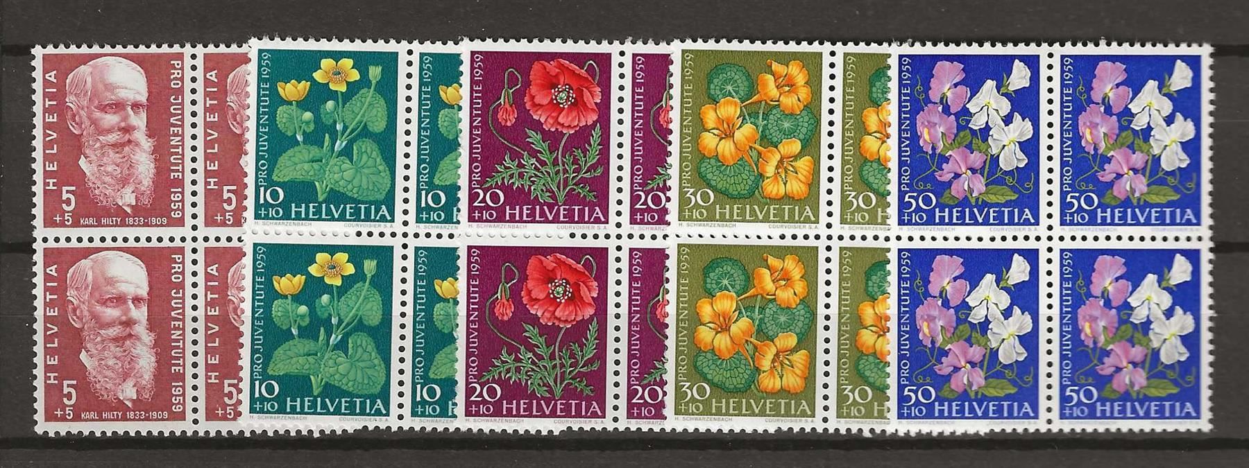 Tutti i francobolli: PJ159 - Pro Juventute 1959 B4 ** – Usato da Trélex venduto da Phil_Albert