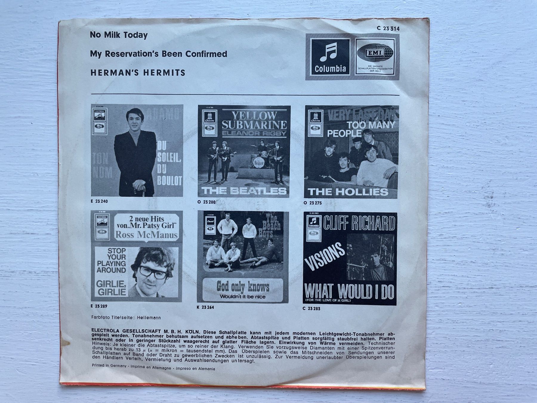 Dischi in vinile: Herman's Hermits - No Milk Today - 7" Single – Usato da Zürich venduto da Andy_t71 1