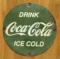 Coca-Cola / Coca Cola - Emailschild / Emaille Schild
