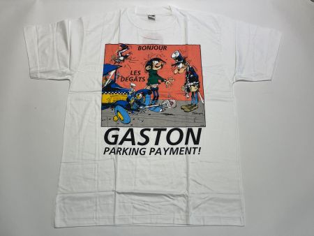 Vintage 90s T-Shirt Gaston Lagaffe New Under Blister Sz XL
