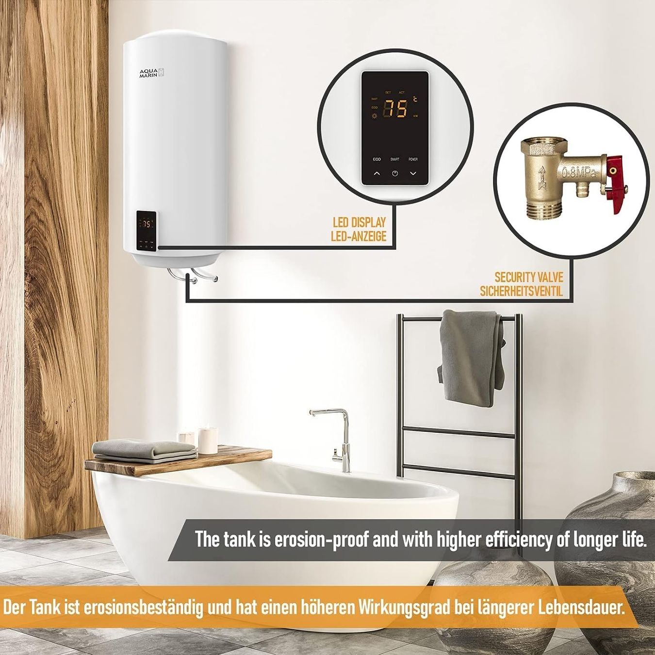 Sanitari: Elektro SMART Warmwasserspeicher 80L – Nuovo e nell'imballaggio originale da Bottighofen venduto da zaap 3