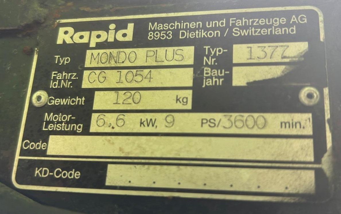 Rapid Alle Maschinen: Rapid Mondo plus – Gebraucht aus Cazis von la-torre-work-snc 8