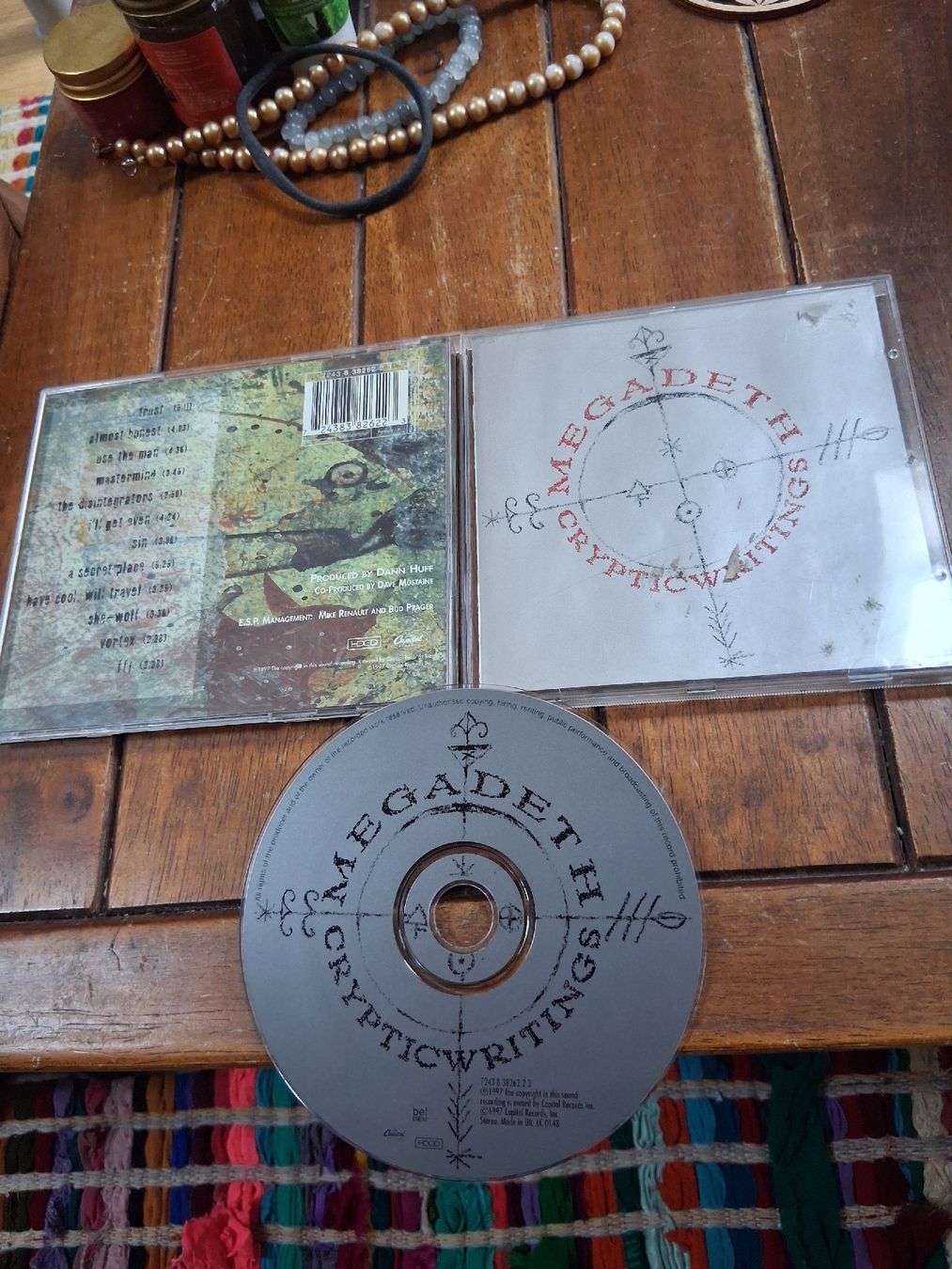 CD: megadeth- cryptic writings – Usato da St-Cergue venduto da VeganWarrior