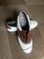 FootJoy DryJoys Tour Golf Shoes White Brown Size 44