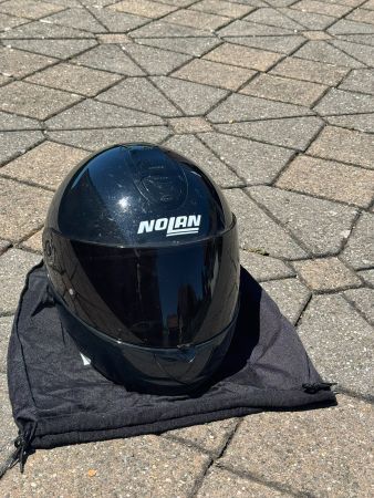 Motorradhelm Nolan schwarz gebraucht mit Tasche