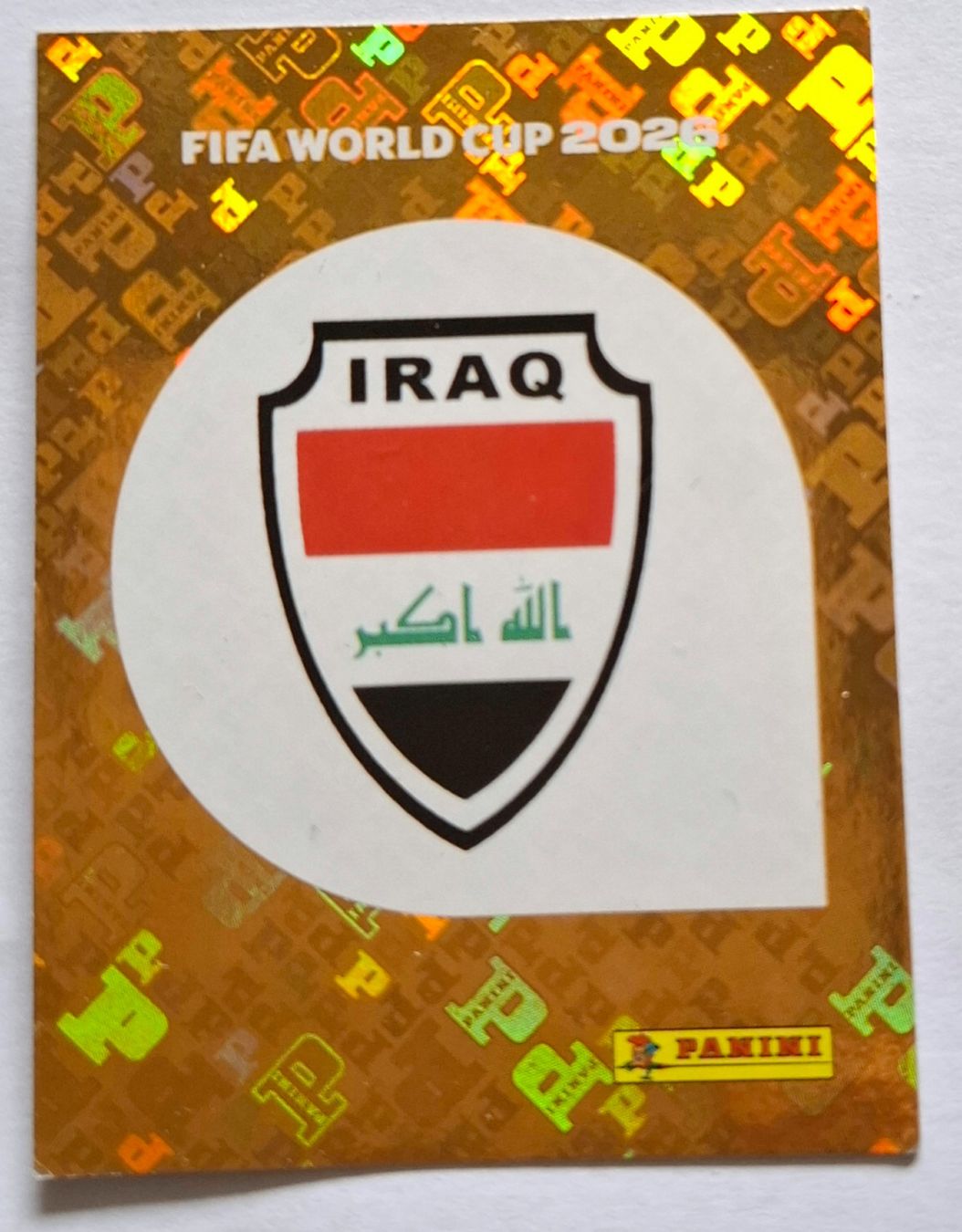 Panini Carte collezionabili: WM 2026 Paninibild Nr. IRQ1 – Nuovo e nell'imballaggio originale da Rotkreuz venduto da keerthdi