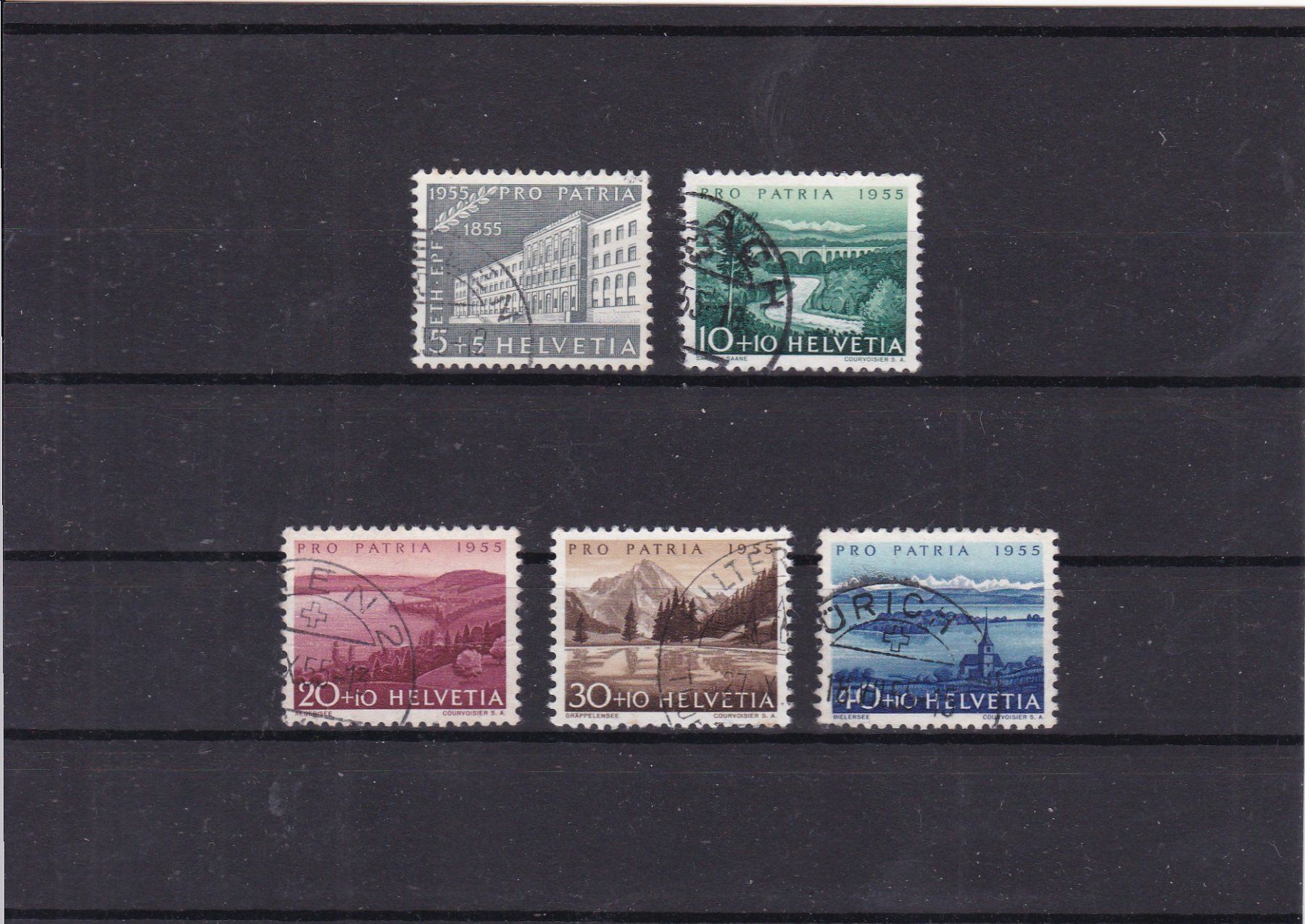 Alle Briefmarken: PRO PATRIA 1955 – Gebraucht aus Gretzenbach von Sikim