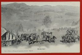 Militärkarte  - Aarau 1909 - " Militär-Idyll "