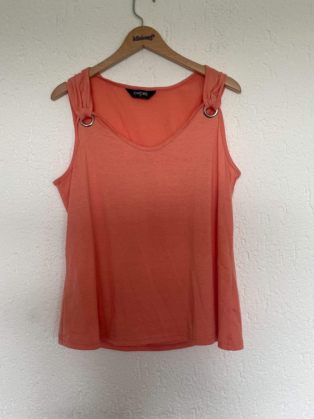 T-shirt: Sommerliches CHICME Top, Gr. M lachsfarben – Usato da Oberegg venduto da MZ_DiesundDas