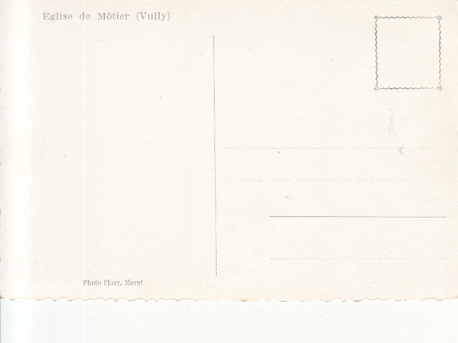 Cartoline postali: Môtier ca. 1940 – Usato da Bürglen TG venduto da StampGraf 1