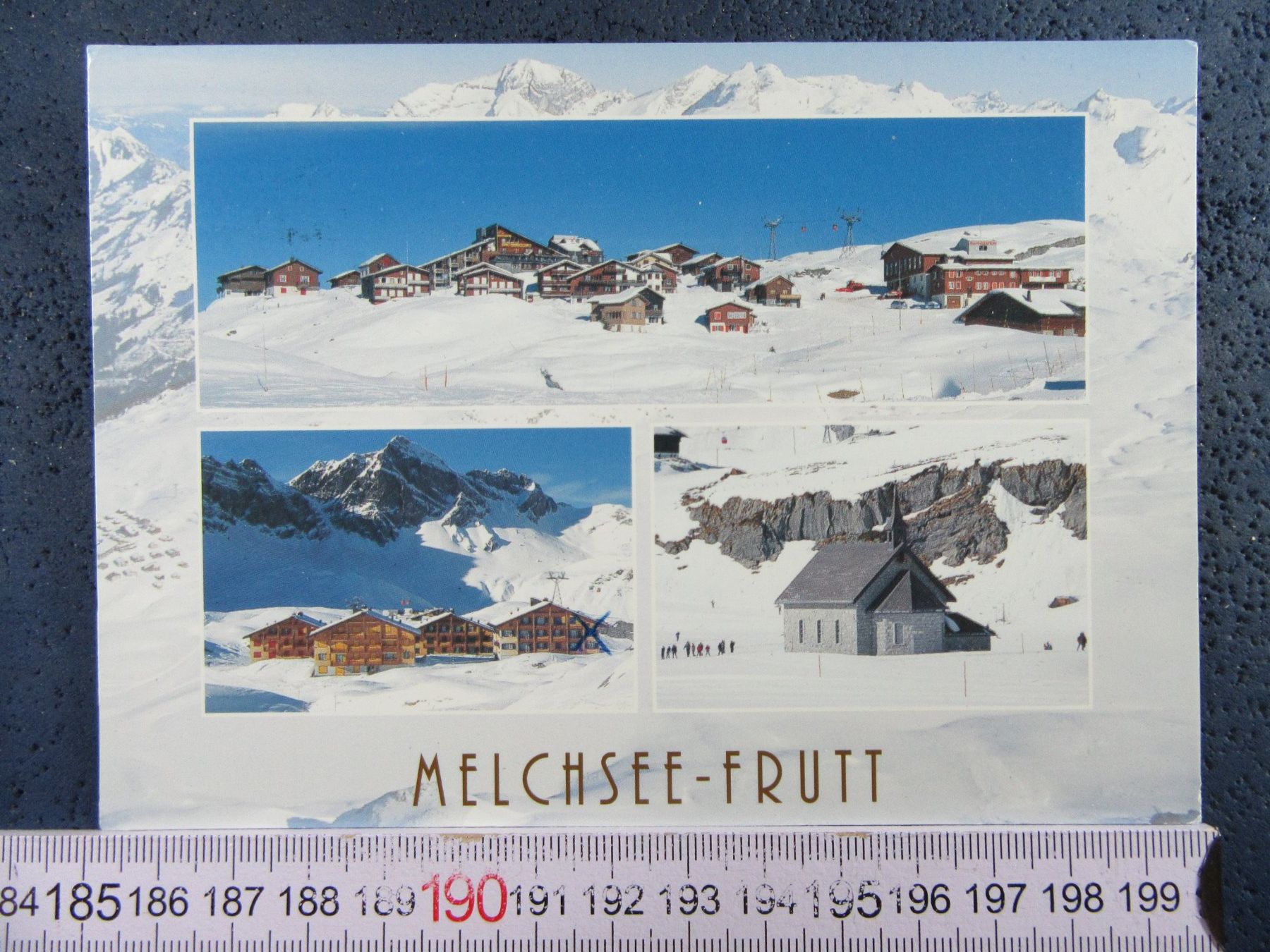 Cartoline postali: MELCHSEE-FRUTT SCHNEE MARKER AK ONW – Usato da Ettingen venduto da Hausi4711