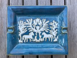 Aschenbecher Keramik (Vintage-Stil)