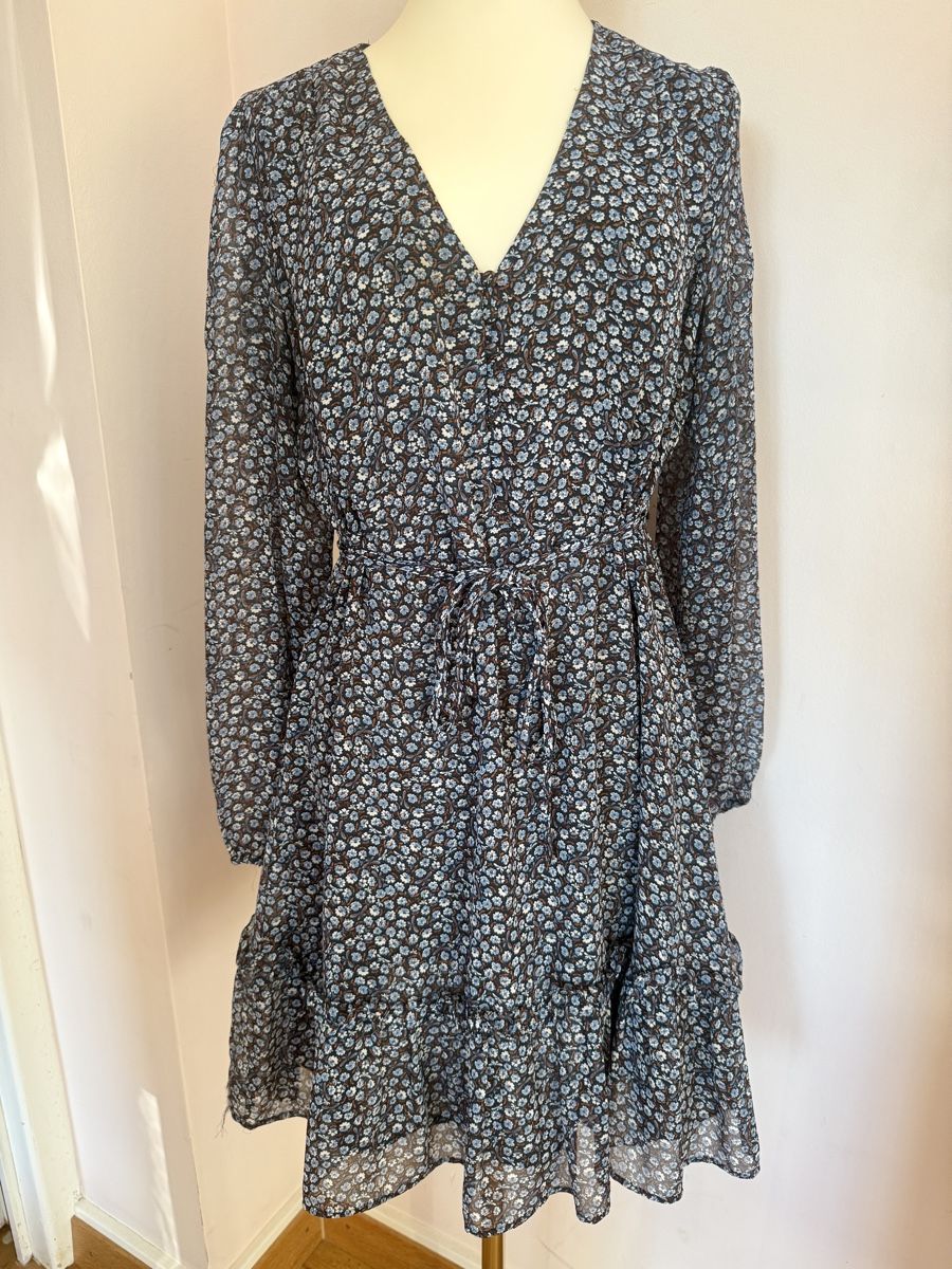 Mango Vestiti: Robe fleurie Mango taille M - cintrée – Usato da Lausanne venduto da Stephaniesdressing 1